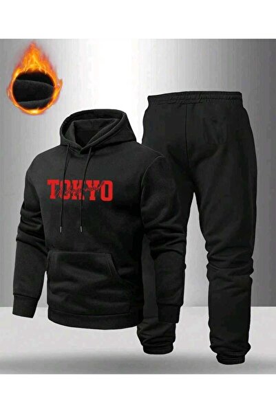 DİVİN Unisix Printed I Oversized Sweatahırt -Eşofman Altı 2Li Takım