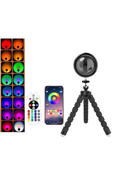 Dotail RGB ambient lamp, Bedee, controlled via app and wired remote control, ...