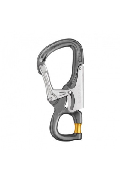 PETZL Carabiniera Eashook Open Automatic Gray/Yellow M043Aa00