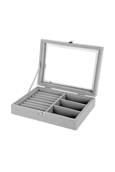 OEM Caseta ornamentala bijuterii, 1compartiment bratari/3 compartimente inele...