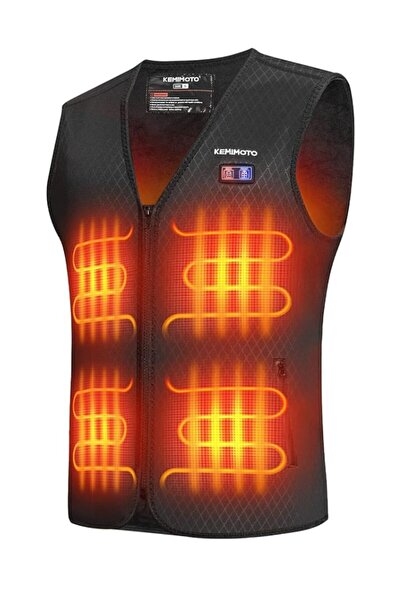Dotail Men's thermal vest, KEMIMOTO, with 3 heating levels, Size L, Black