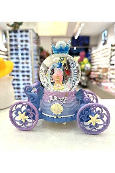 GLOW ACCESSORIES BAE ARABA KAR KÜRESİ MÜZİKLİ KENDİNDEN KAR PÜSKÜRTMELİ 17x15 cm