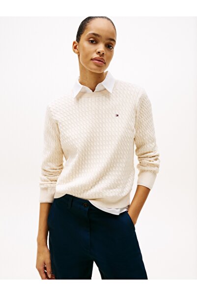 Tommy Hilfiger CO CABLE C-NK LS SWEATER