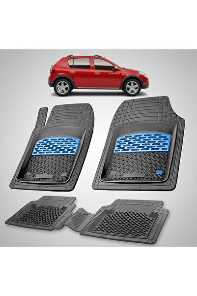 TEAMCAR Covorașe tip tavă compatibile cu Dacia Sandero Stepway 2009-2012, alb...