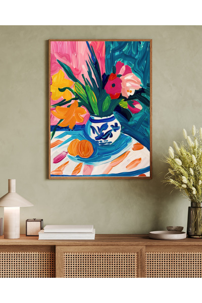 woodhomeworks Tek Parça Salon Ofis Dekor Tablo matisse serisi vrynt