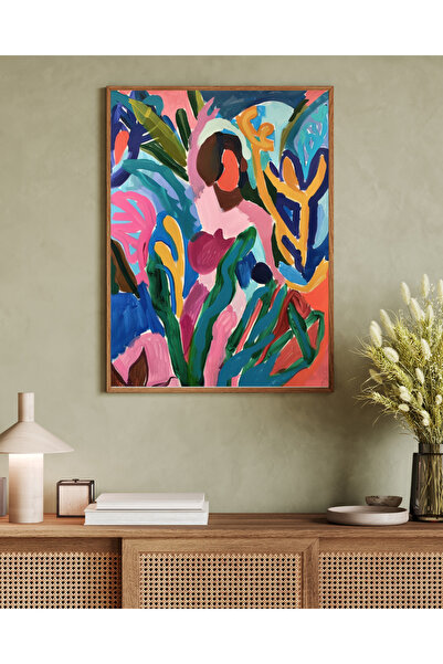 woodhomeworks Tablou decorativ pentru birou, dintr-o singură piesă, seria Mat...