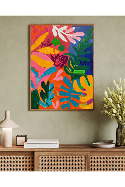 woodhomeworks Tek Parça Salon Ofis Dekor Tablo matisse serisi vrynt