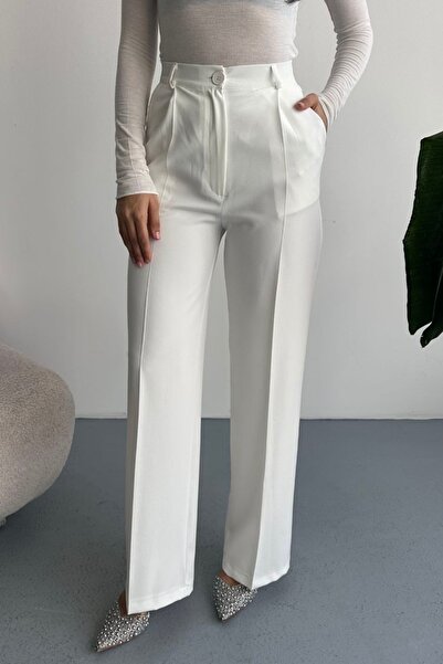 gm giyimarket New Season Vi̇ral Women's Pleated Palazzo Trousers