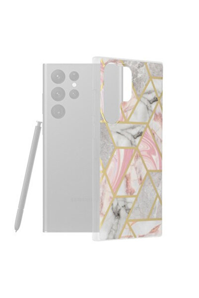 Techsuit Husa Samsung Galaxy S23 Ultra - Marble Pink