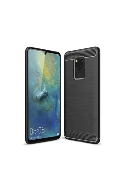 Techsuit Huawei Mate 20 Case -Carbon Series-Black