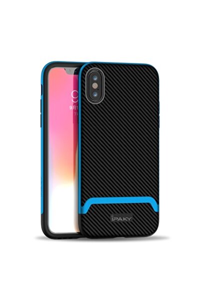 iPaky iPhone XS Max Case - Bumblebee Neo Hybrid with blue frame