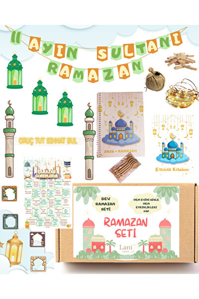 Lani Shop Ramazan Ayı Özel Dekorasyon & Etkinlik Kutusu | Osmanlı Gelenekli |...