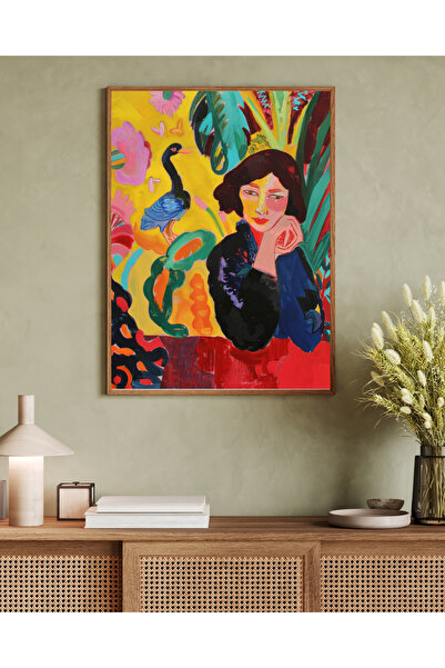 woodhomeworks Tablou decorativ pentru birou, dintr-o singură piesă, seria Mat...