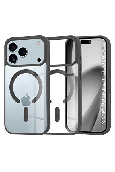Techsuit iPhone 17 Pro Max Magsafe Pro case transparent / black