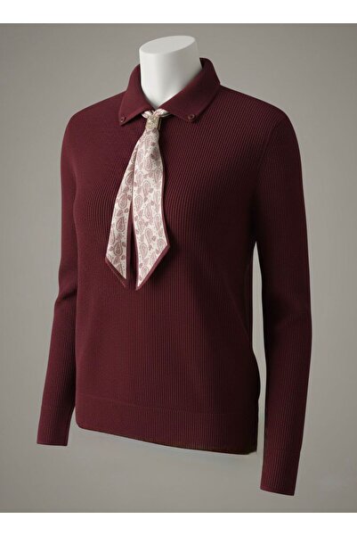 louyan fashion Scarf Polo Neck Sweater