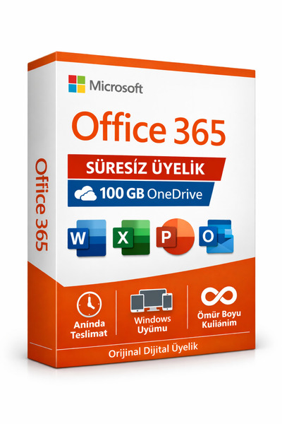 MICROSOFT Office 365 Dijital Lisans Üyeliği - Garantili - Süresiz - Word, Exc...