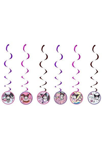 Miniso Other 6pcs spiral Kuromi Happy Birthday Party Favors Decorations Table...