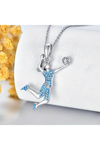 NEORA Voleybol Kızı Kadın Kolye