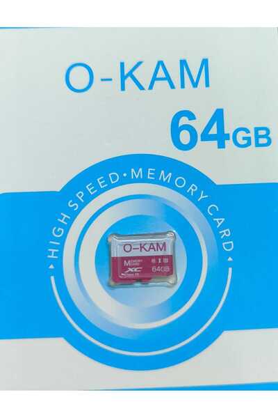 O-KAM PRO OKAM 64 GB Hafıza Kartı Micro SD Güvenlik Kamerası & Telefon Uyumlu...