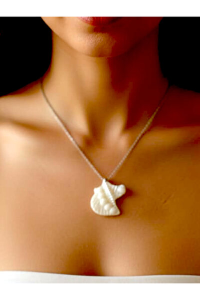 SOSYETEZGAHI Leaf Model Pearl Necklace Valentine's Day Gift Gold Silver Color...