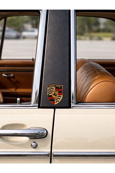 Damla Etiket Porsche Damla Sticker Etiket Kabartmalı 3dSilikon Direk Arma Por...