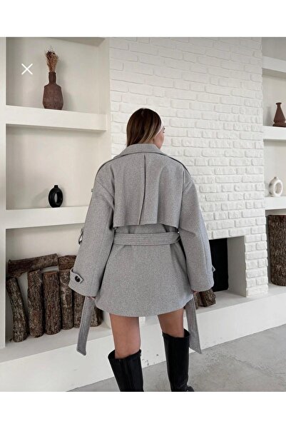 ÜMB oversize bağlamalı kaban