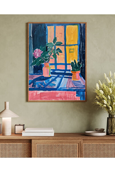 woodhomeworks Tablou decorativ pentru birou, dintr-o singură piesă, seria Mat...