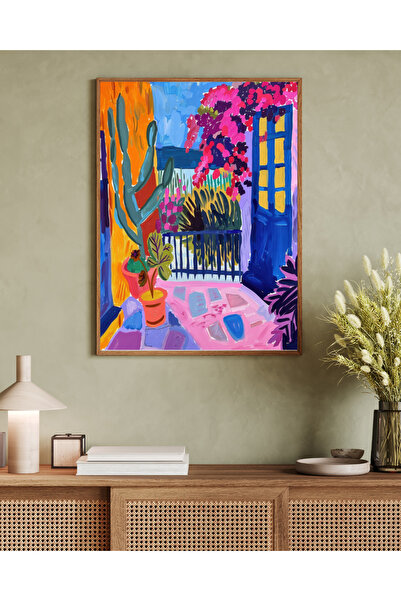 woodhomeworks Tablou decorativ pentru birou, dintr-o singură piesă, seria Mat...