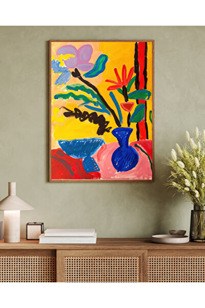 woodhomeworks Tablou decorativ pentru birou, dintr-o singură piesă, seria Mat...