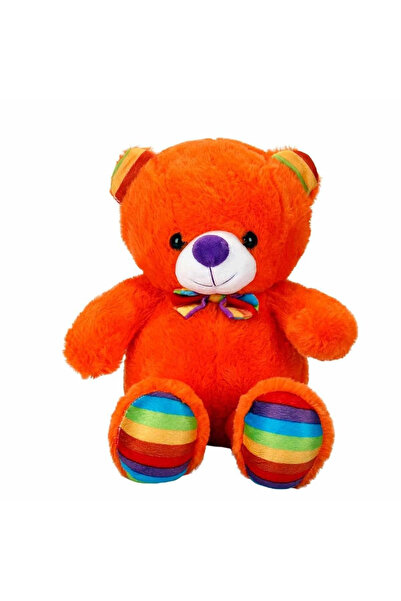 My Reality Fashion 2962 دب قطيفة ملون جالس مع شريط 30 سم -سونمان