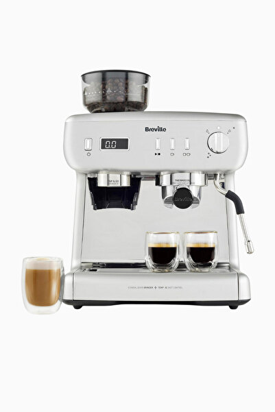 Breville Barista Max+ Espresso Makinesi, Akıllı Öğütme, Hassas Zamanlayıcı ve...
