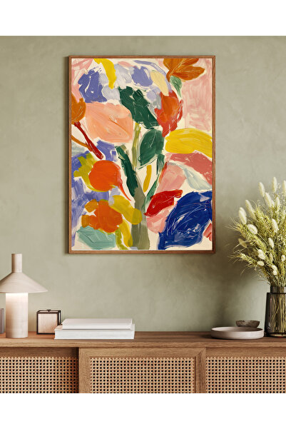 woodhomeworks Tablou decorativ pentru birou, dintr-o singură piesă, seria Mat...