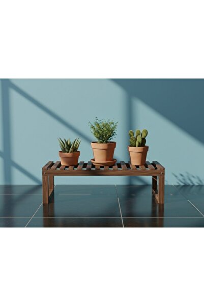 Ev dekka Köknar Ahşap Dev Boy Çiçeklik - 100x50x40 cm Pratik Kurulum (Gövde +...