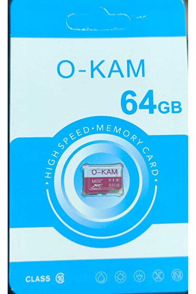 O-KAM PRO OKAM 64 GB Hafıza Kartı Micro SD Güvenlik Kamerası & Telefon Uyumlu Yüksek Hızlı