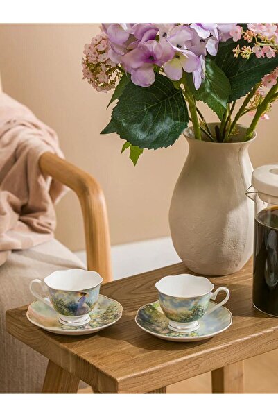 LC Waikiki Mixed Printed Porcelain Coffee Cup Set for 2 Persons 90 ml (S6)