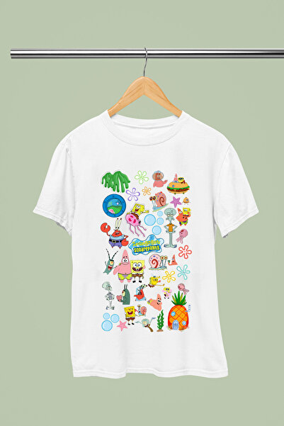 MAGORS Spongebob Printed Cotton Short-Sleeved Regular Fit Youth and Children'...