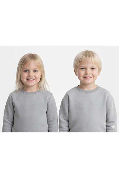 pour la riviere Girls Boys Slim Fit Comfortable Fit Basic Crew Neck Sweatshir...