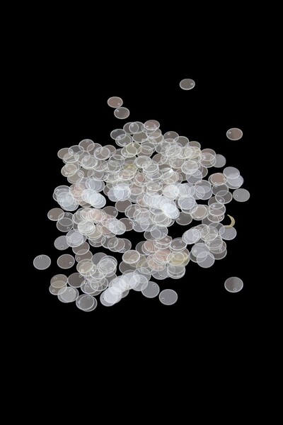 Serhat Aksesuar ve El İşçilik Şeffaf 10 mm Yandan Delikli Plastik Pul Payet 3...