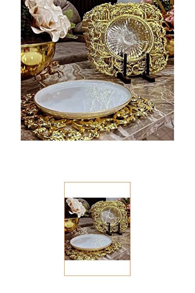 supla Gold Pleksi Kare 6’lı Takım 30x30