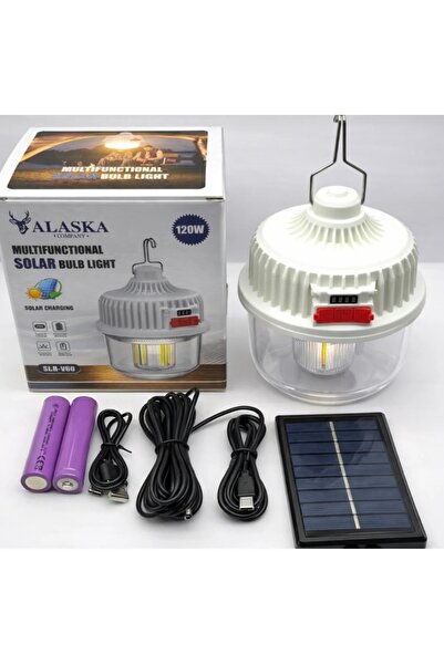 EMİN ENSAR HOME 120W Güneş Enerjili Şarjlı LED Kamp Lambası - 4 Farklı Işık M...