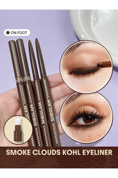 SHEGLAM Smoke Clouds Kohl Eyeliner-Jet Set, Vegan, Alcohol free,Paraben Glute...