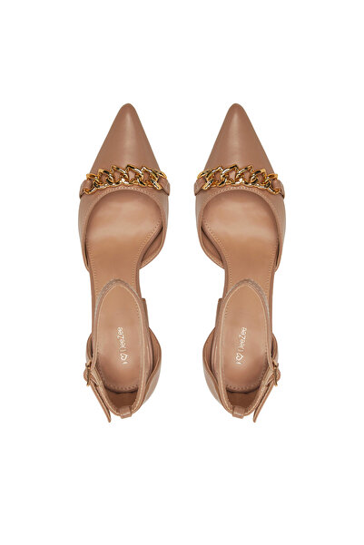 DeeZee Pantofi cu toc pentru femei bej HT93996-A5