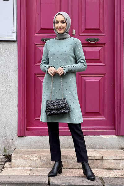 İbrahim Burak Etiler Collection Silks Fashion Line Knitwear Tunic