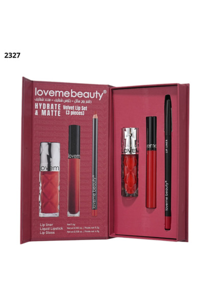 Lafmi Beauty مجموعة أحمر شفاه مخملي - مرطبة وذات لمسة نهائية مطفية فاخرة (3 قطع)