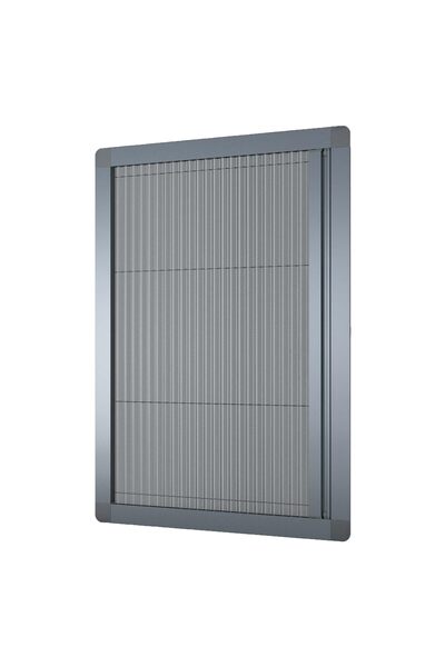 Takmatik Akordiyon Pencere Sinekliği Antrasit En 70 × 140 Boy