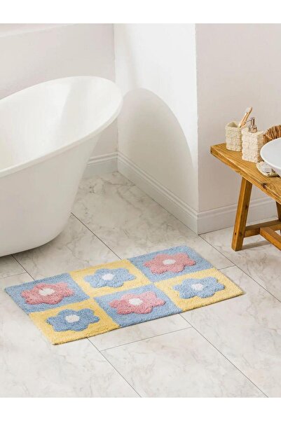 LC Waikiki Covoraș de baie cu imprimeu floral mixt 50x80 cm (S6)