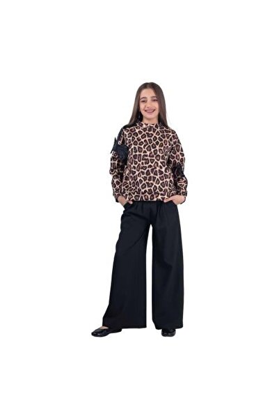 CHOCHIC Leopard print suit with black palazzo pants