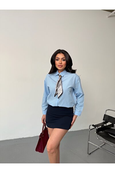 LB Laluna Butik Women's Scarf Detailed Shirt