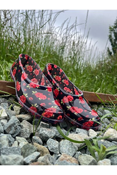 Botland Women's Patterned Colorful Lightweight Non-Slip Sole Plastic Garden S...