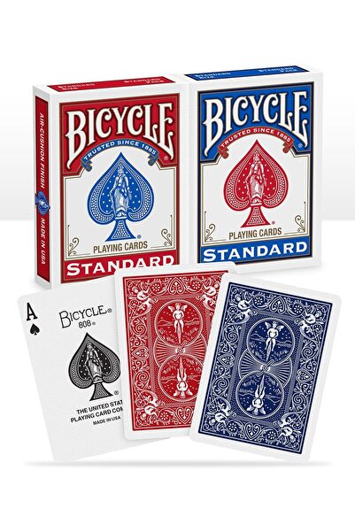 Bicycle Playing Cards - Poker Size - Pack of 2, Red & Blue